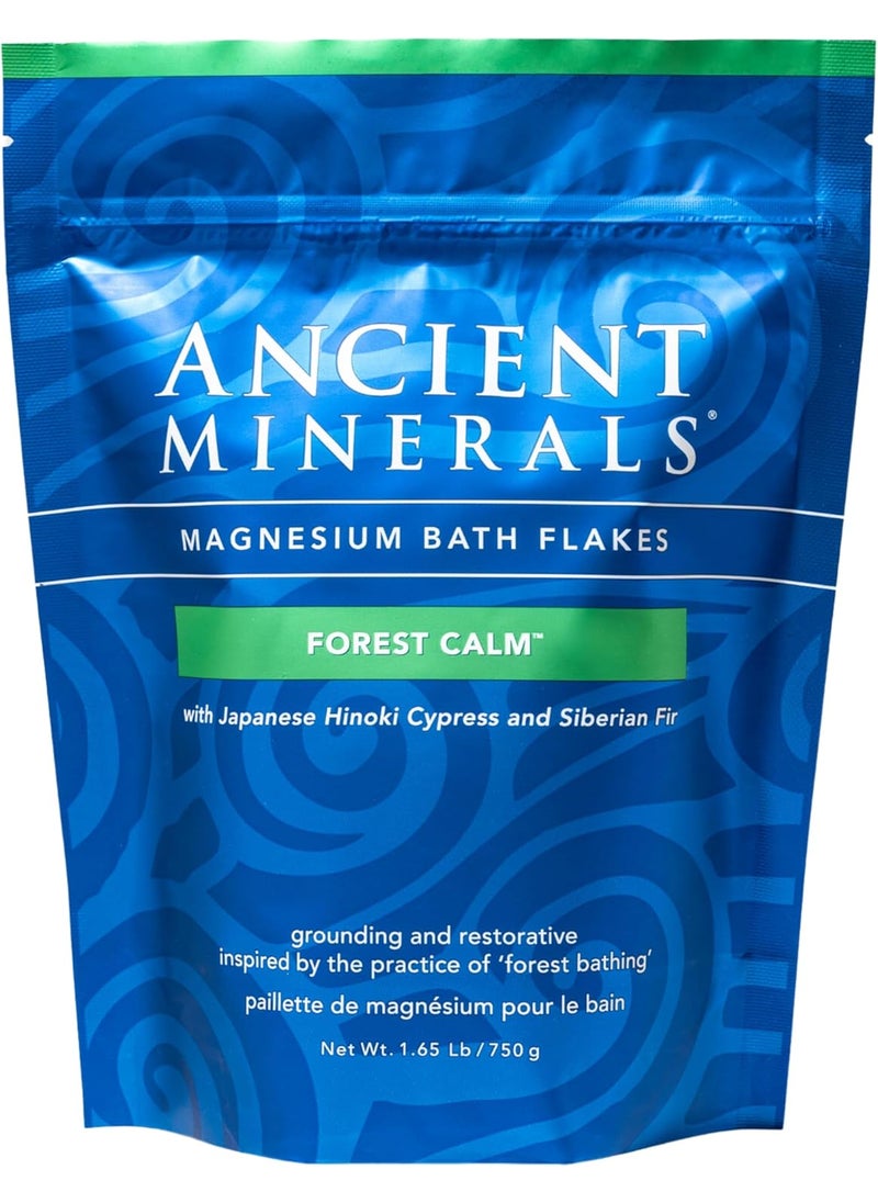 Ancient Minerals Ancient Minerals Magnesium Bath Flakes Forest Calm  Resealable Magnesium Bag of Zechstein Chloride Alternative to Epsom Bath Salt 165 lb 