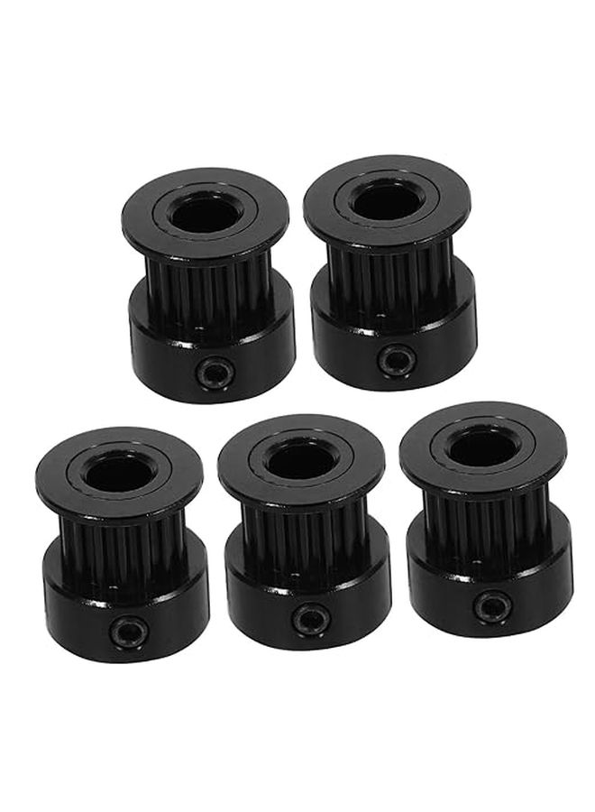 5Pcs Black Timing Belt Pulley Kit For Printers With Inner Bore For DIY Projects - Image 1