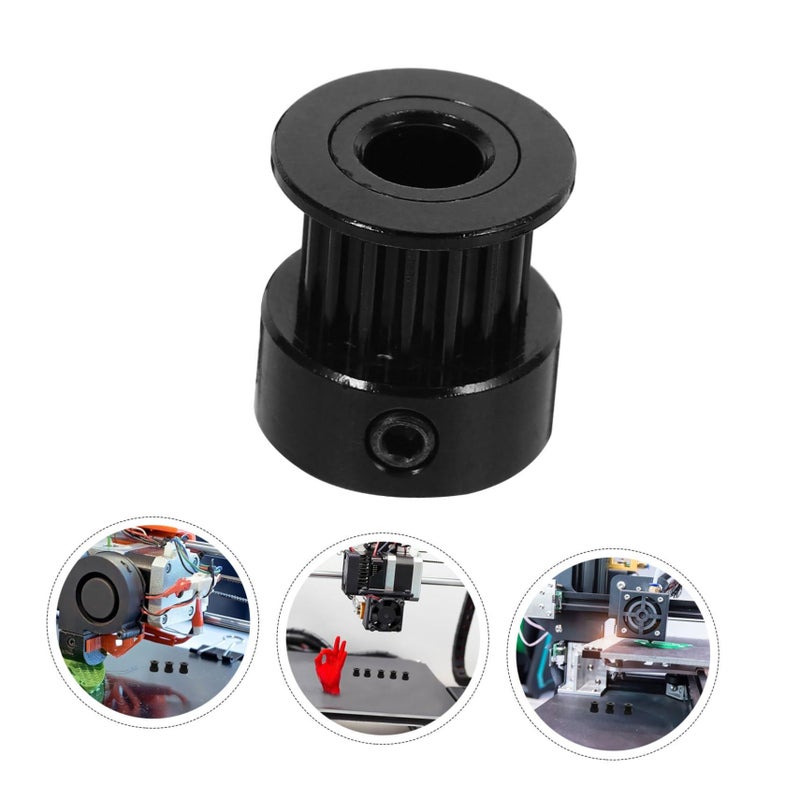 5Pcs Black Timing Belt Pulley Kit For Printers With Inner Bore For DIY Projects - Image 5