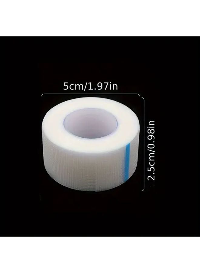 3 Rolls White Eyelash Extension Tape Breathable Micropore Adhesive Fabric Lash Tape with Blue Strips Professional Lash Supplies - Image 3
