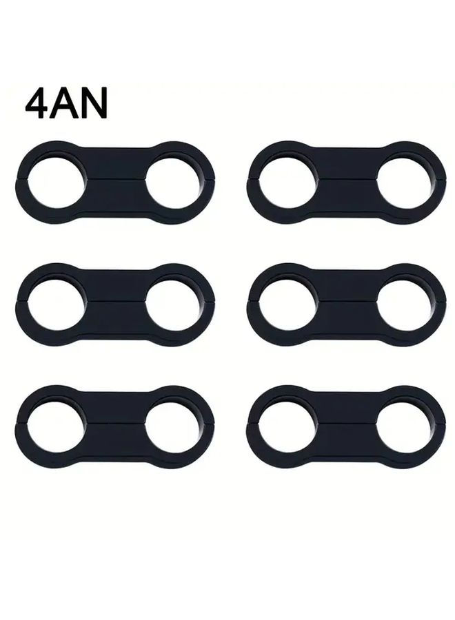 6 Pack 6AN Heavy Duty Aluminum Hose Clamp Connectors Corrosion Resistant for Fuel Oil Brake Water Gas Lines - Image 5