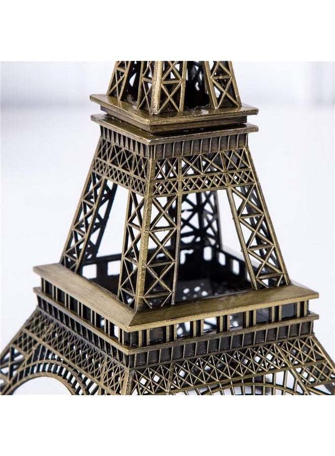 ascension Antique Finish 3D Metal Paris Eiffel Tower Famous Landmark Building Statue Antique Vintage Statue for Cabinet, Office, Gifts, Decorative Showpeice for Home, Desk Decor, (15CM) - Image 2