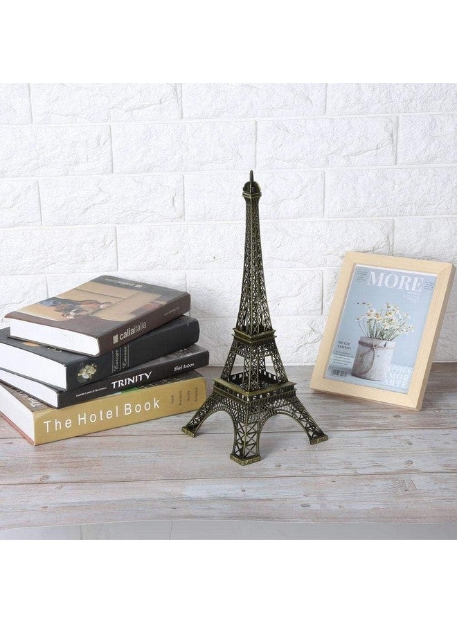 ascension Antique Finish 3D Metal Paris Eiffel Tower Famous Landmark Building Statue Antique Vintage Statue for Cabinet, Office, Gifts, Decorative Showpeice for Home, Desk Decor, (15CM) - Image 5