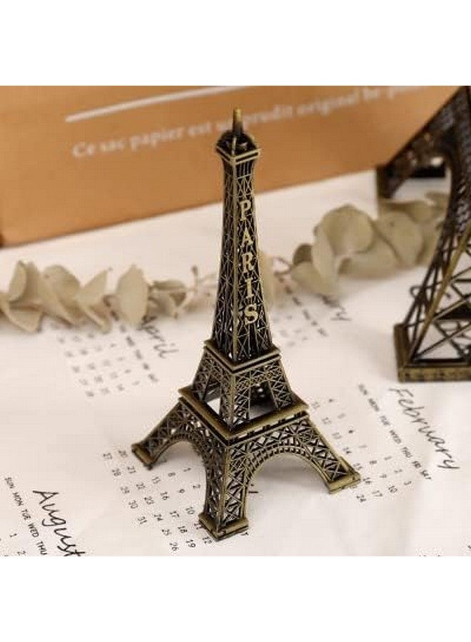 ascension Antique Finish 3D Metal Paris Eiffel Tower Famous Landmark Building Statue Antique Vintage Statue for Cabinet, Office, Gifts, Decorative Showpeice for Home, Desk Decor, (15CM) - Image 3
