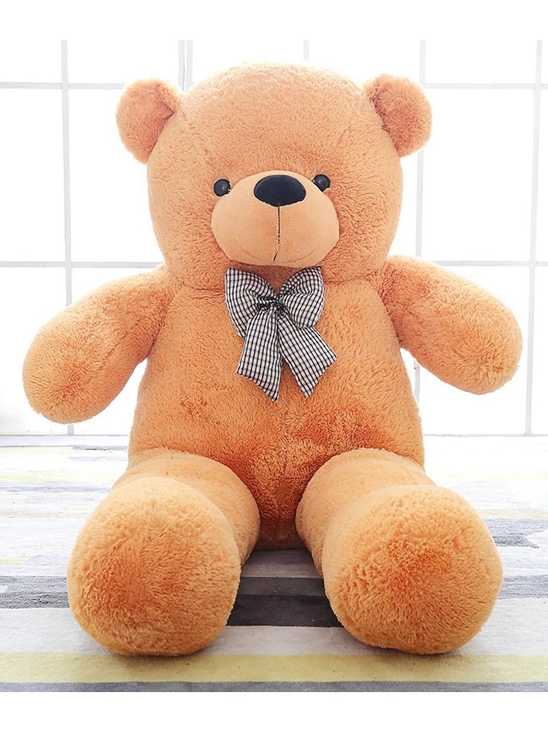 Arabest Cute Teddy Bear, Ultra Soft Plush Doll with Skin Friendly Fabric, Large Size Stuffed Bear for Anniversary, Valentine's Day Gift, Birthday Gift, 100cm(Brown) - Image 1