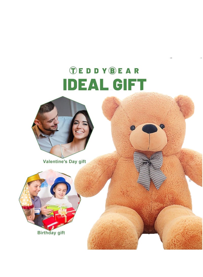 Arabest Cute Teddy Bear, Ultra Soft Plush Doll with Skin Friendly Fabric, Large Size Stuffed Bear for Anniversary, Valentine's Day Gift, Birthday Gift, 100cm(Brown) - Image 2
