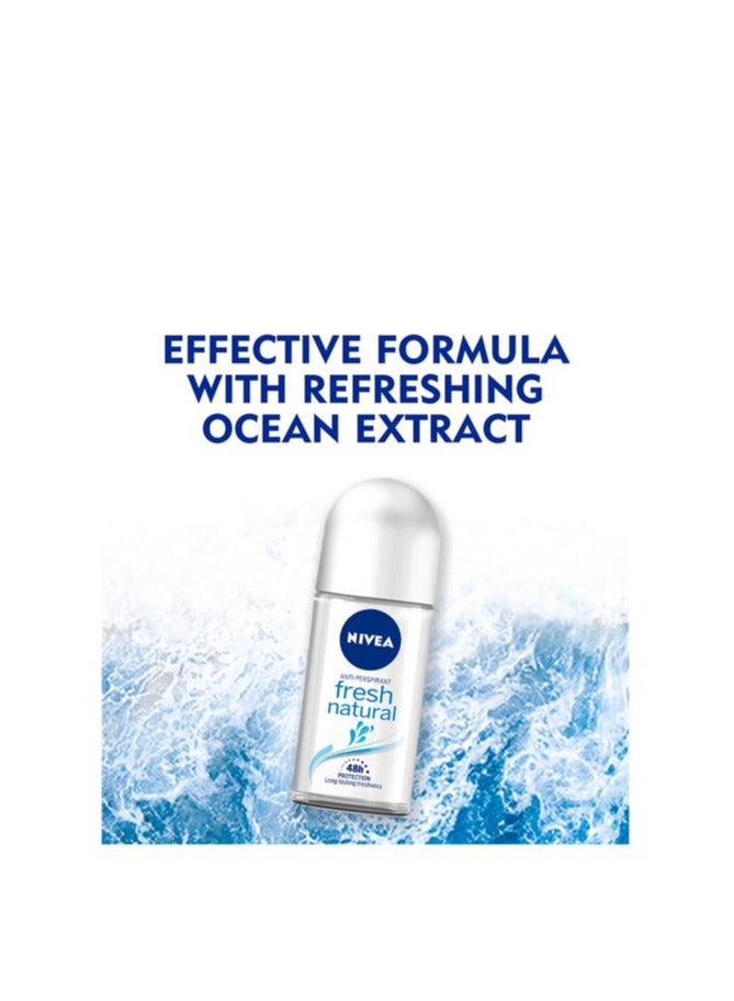 Nivea Pack Of 3 Nivea Fresh Natural Deodorant 50ml - Image 2