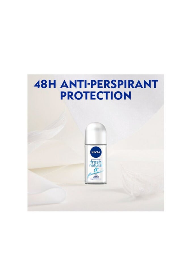 Nivea Pack Of 3 Nivea Fresh Natural Deodorant 50ml - Image 3