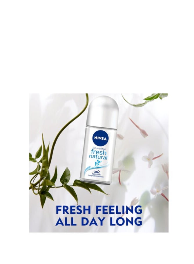Nivea Pack Of 3 Nivea Fresh Natural Deodorant 50ml - Image 4