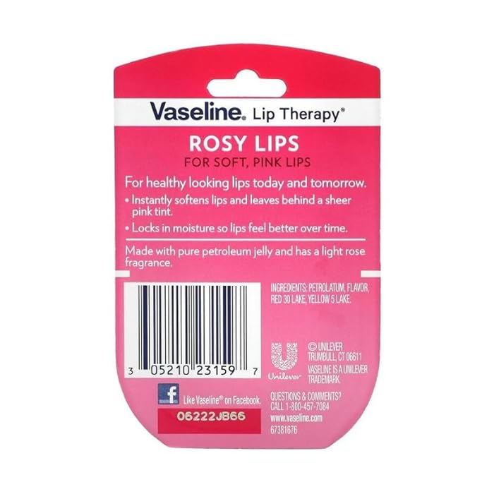 Vaseline Lip Therapy Rosy Lips 0.25 oz, Pack of 1 - Image 2