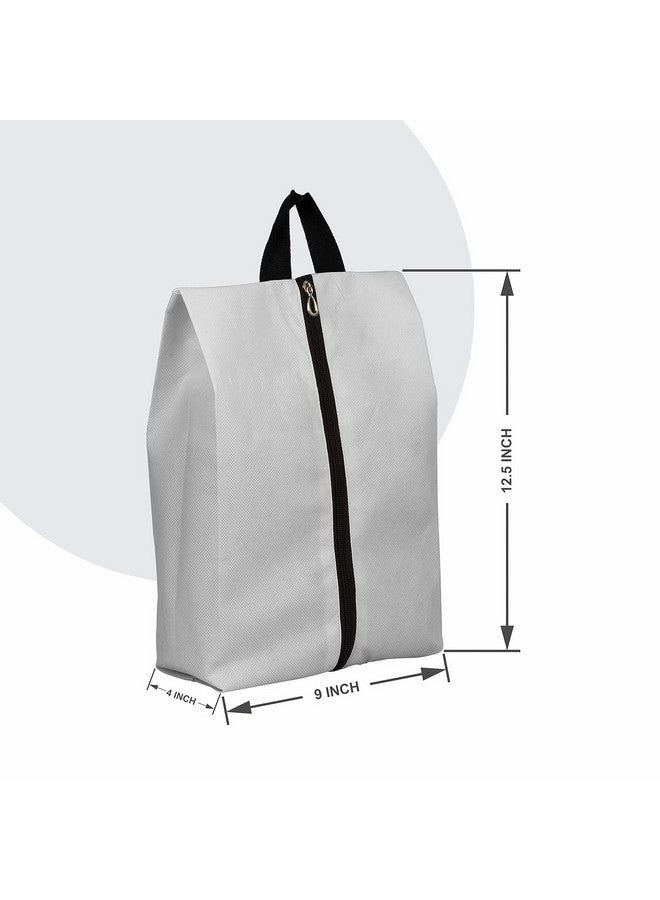 FAB ELLITE Shoe Storage Organizer Bags for Travel Accessories for Women & Men Shoe Bags Pouches Travel Shoe Cover Shoe Bag with Dustproof Zipper (Grey) - Image 2