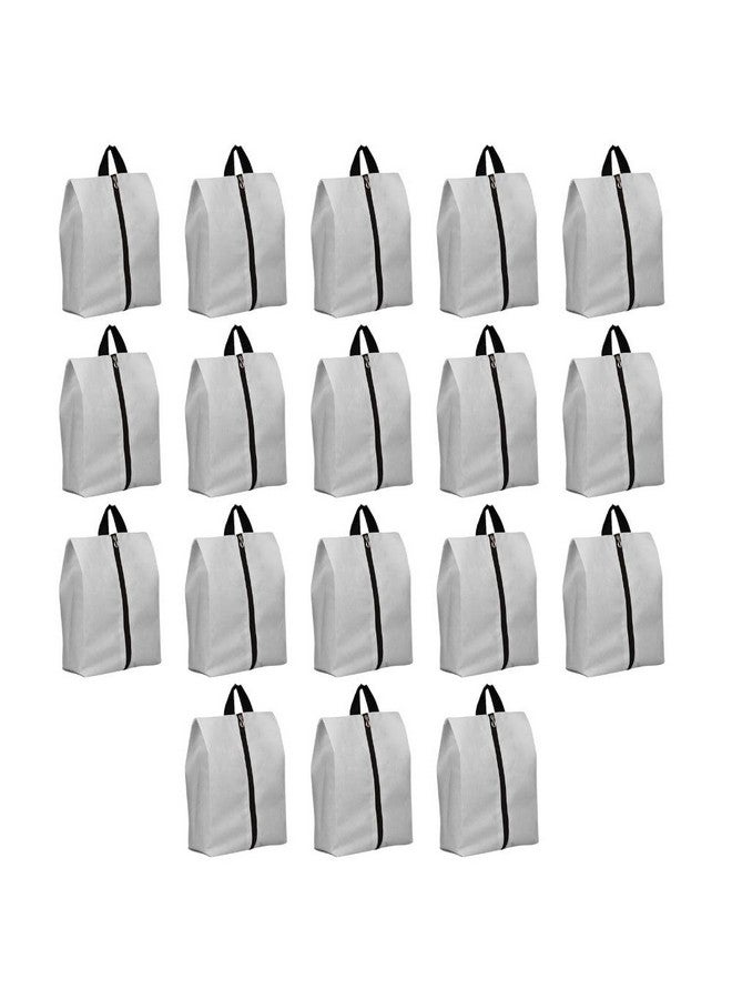 FAB ELLITE Shoe Storage Organizer Bags for Travel Accessories for Women & Men Shoe Bags Pouches Travel Shoe Cover Shoe Bag with Dustproof Zipper (Grey) - Image 1