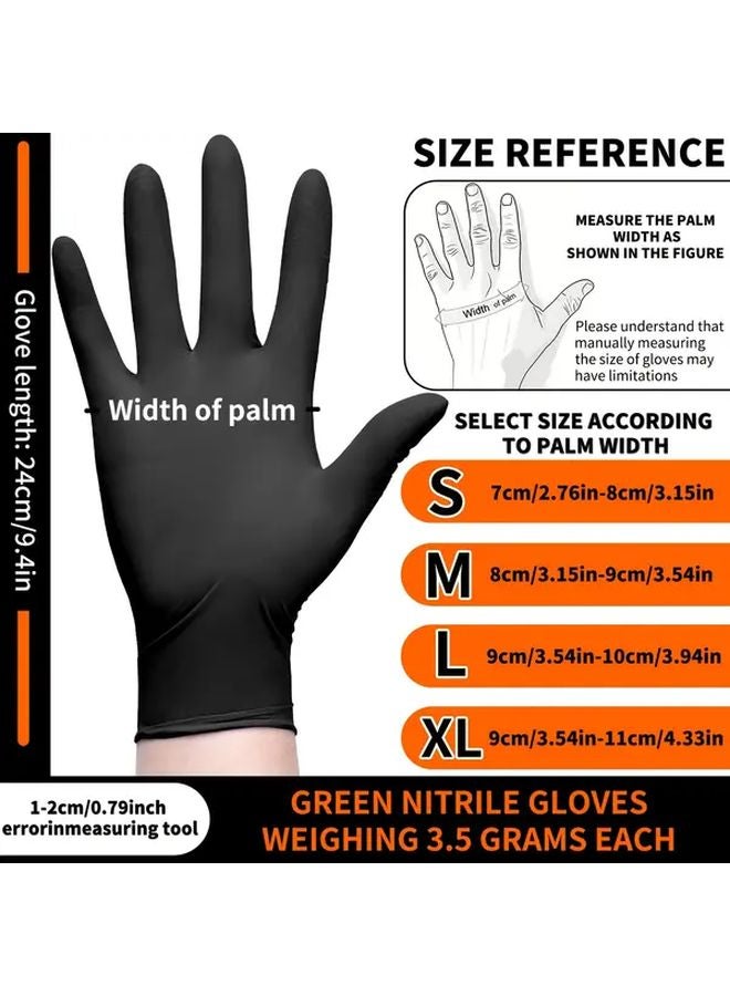 10pcs S Size Disposable Nitrile Gloves Thickened Powder Free Household Cleaning Kitchen Dishwashing Pet Care - Image 5