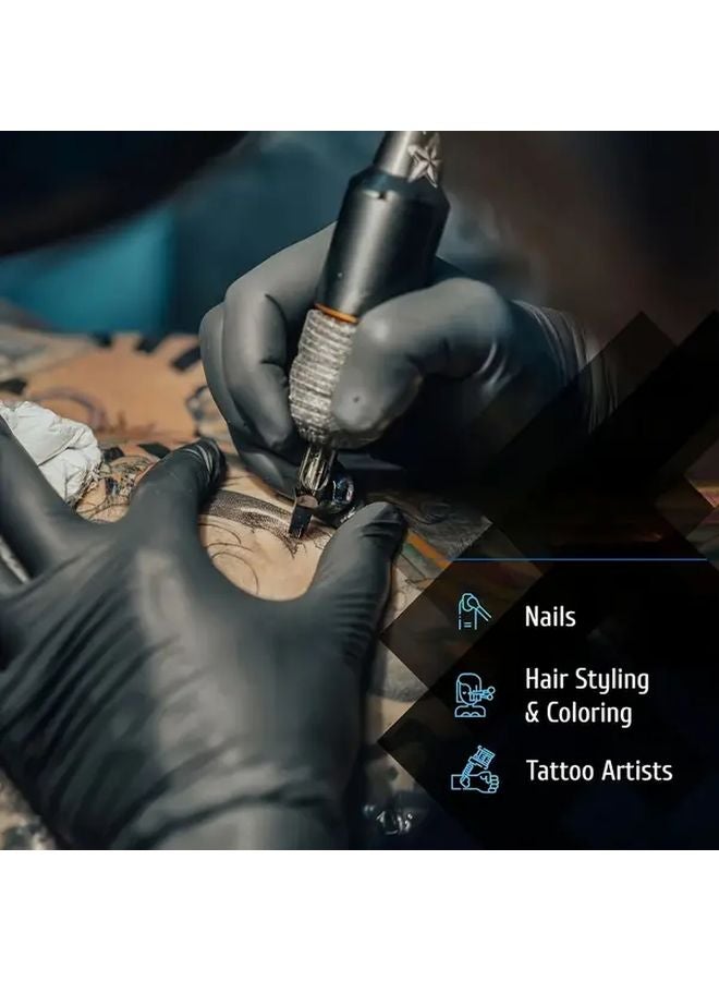 10pcs S Size Disposable Nitrile Gloves Thickened Powder Free Household Cleaning Kitchen Dishwashing Pet Care - Image 3