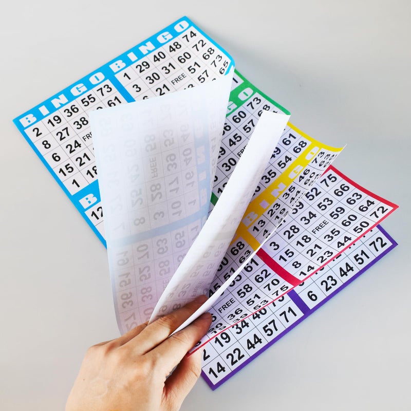 SEETOOOGAMES Bingo Paper Cards Bulk- 6 card-100 Books of 5 Sheets for Large Groups - Image 3