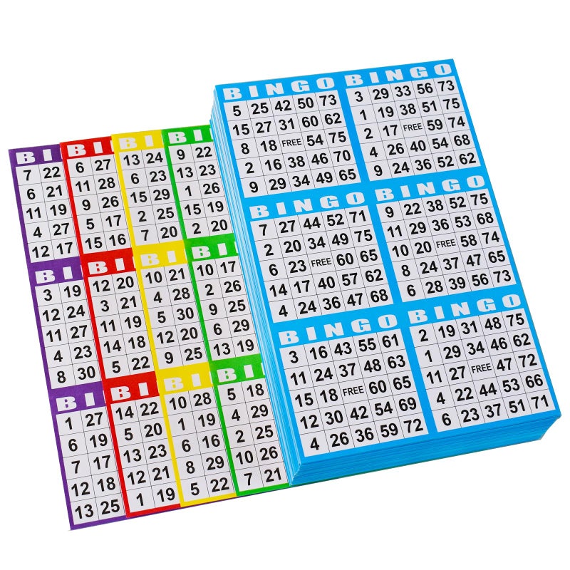 SEETOOOGAMES Bingo Paper Cards Bulk- 6 card-100 Books of 5 Sheets for Large Groups - Image 1