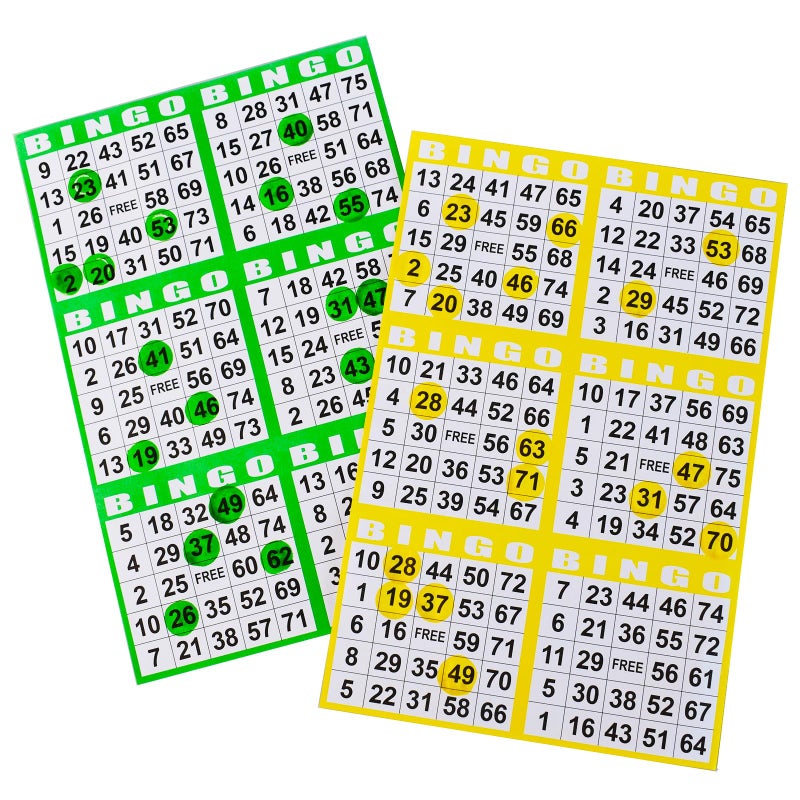 SEETOOOGAMES Bingo Paper Cards Bulk- 6 card-100 Books of 5 Sheets for Large Groups - Image 5