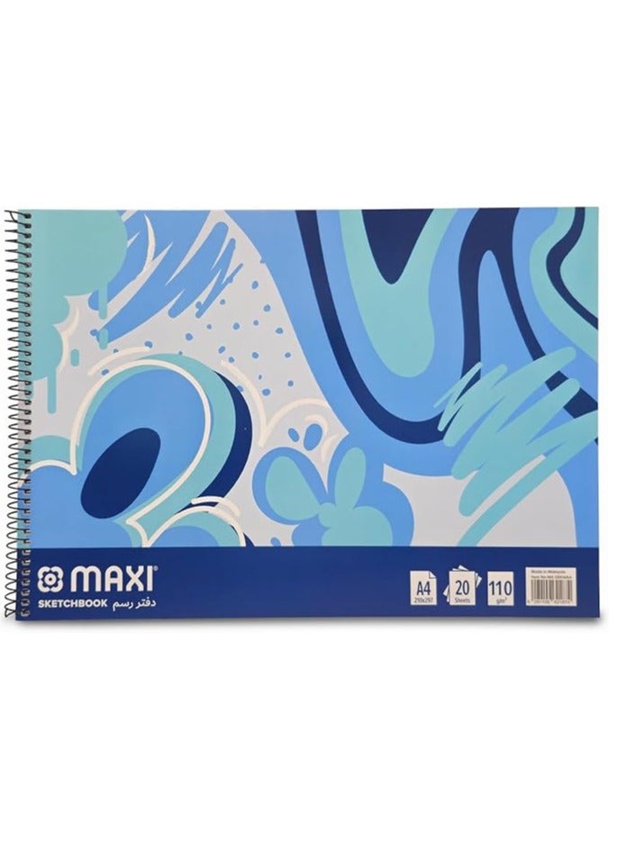 Maxi Maxi A4 Sketch Book With White Sheets - Image 2