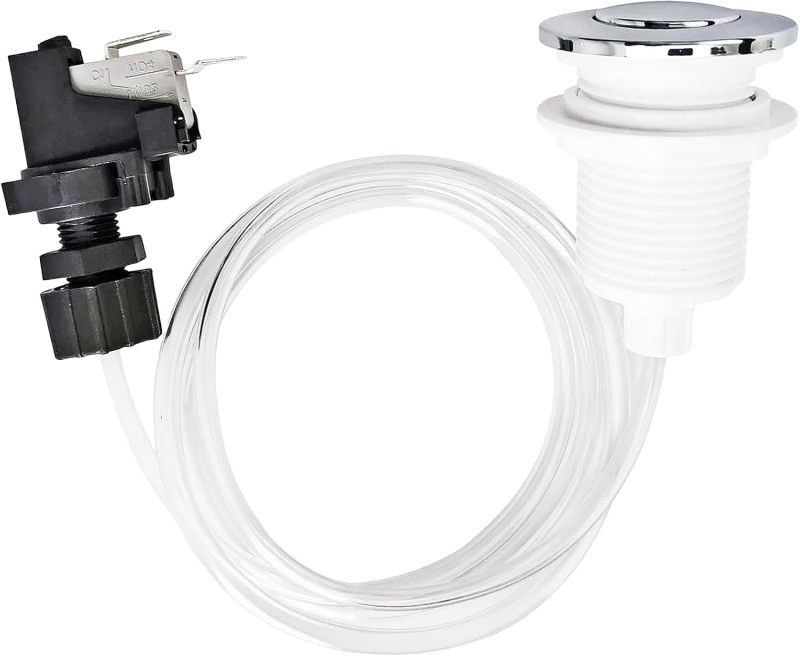 32mm air switch swimming pool bathtub intelligent induction control valve pneumatic switch (16A) White - Image 1