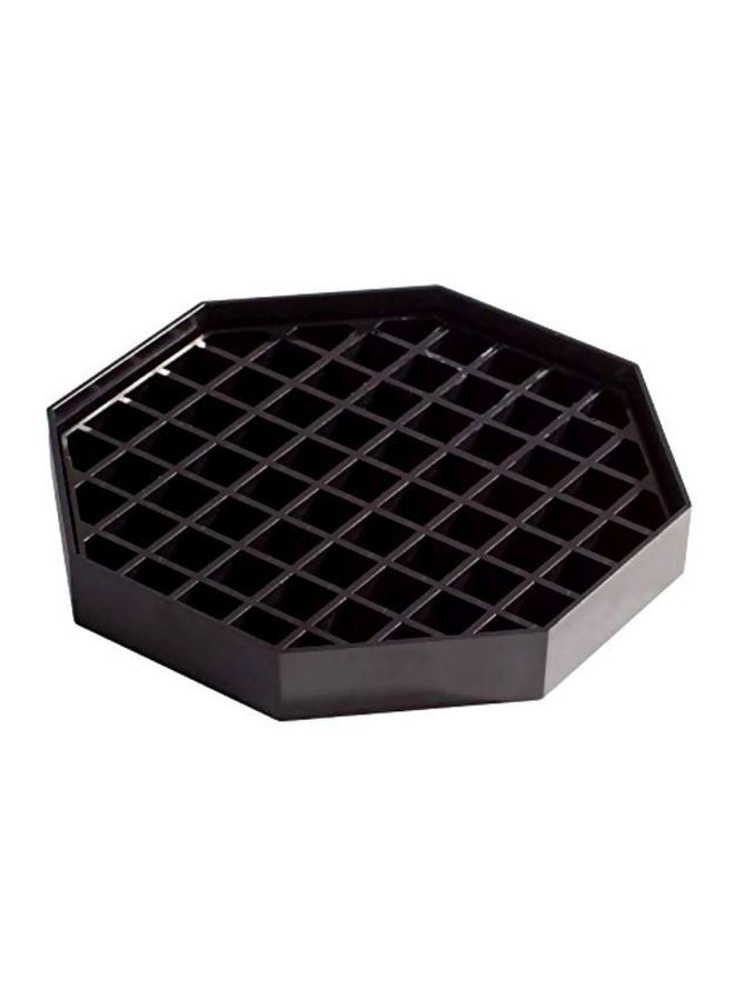 Winco DT-60 4 Count Drip Trays, 6 by 6-Inch, Value Pack, Black, Medium - Image 1