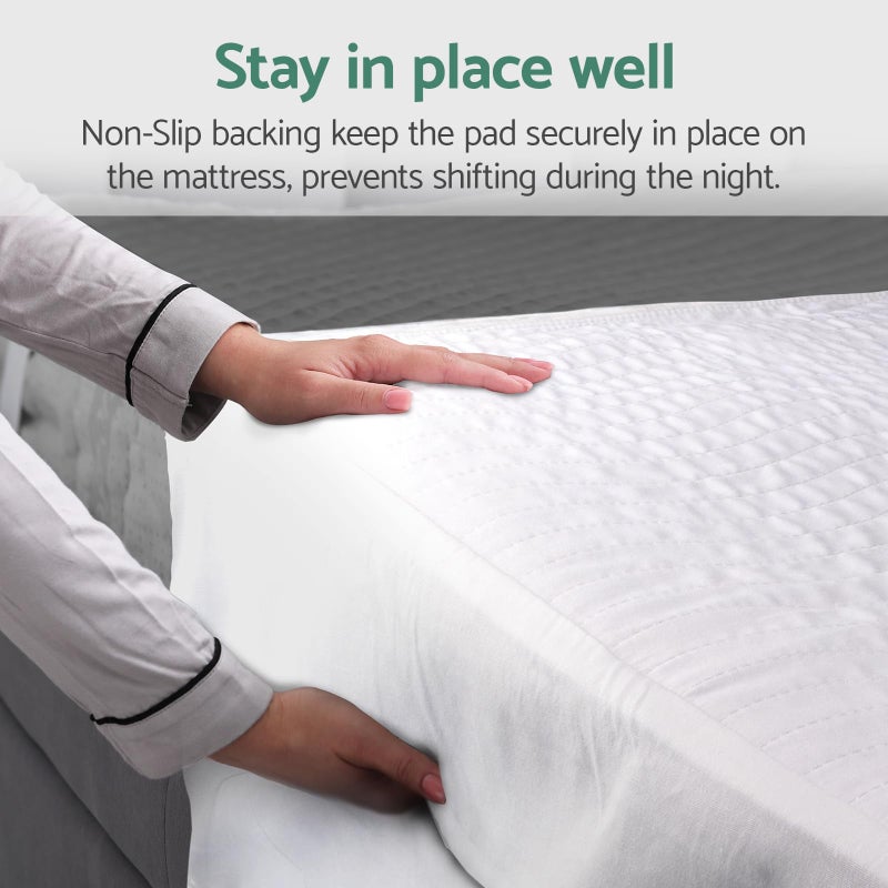 CoolShields Waterproof Bed Pads Incontinence 60" x 36" (Queen) Washable Reusable Mattress Protector Bedwetting Pad for Kids, Adults, Elderly, and Pets - Image 4