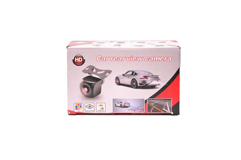 Generic Car Rear View Reverse Parking Camera With Night Vision 8 Led Waterproof 180 Degree Wide Angle -Black - Image 5