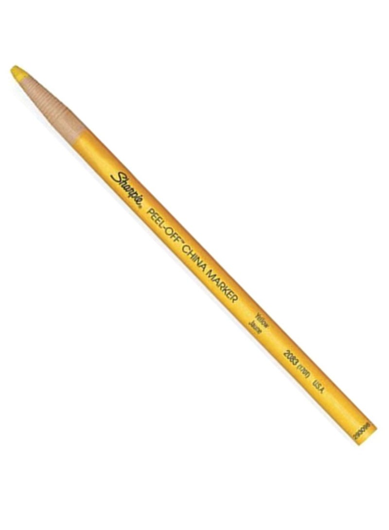 Sharpie 12-Piece Peel Off China Marker Yellow - Image 2