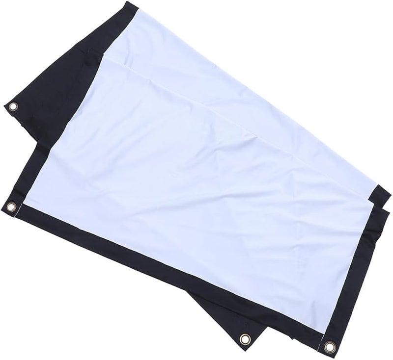 84 Inch Foldable Projector Screen Anti Light Home Theater Polyester Medium Thickness with 4 Hooks - Image 1