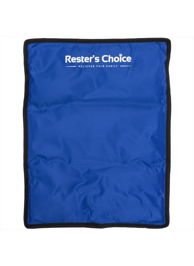 Rester's Choice Rester's Choice Ice Pack for Injuries Reusable - (Standard Large: 11x14.5) for Hip, Shoulder, Knee, Back - Hot & Cold Compress for Swelling, Bruises, Surgery - Heat & Cold Therapy  - Image 1