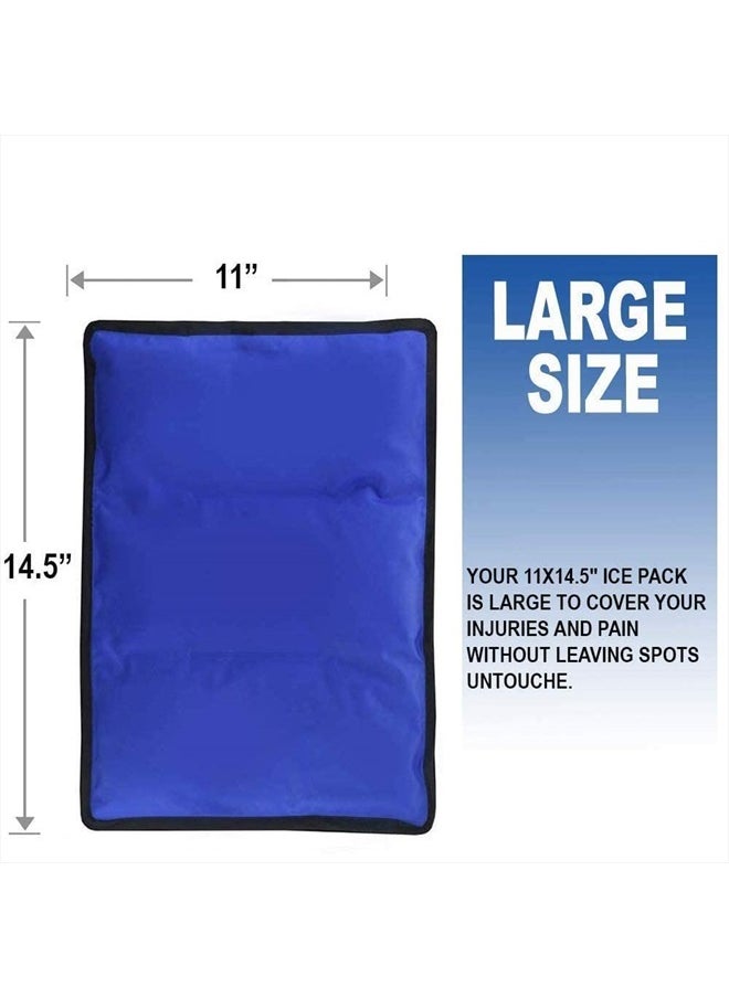 Rester's Choice Rester's Choice Ice Pack for Injuries Reusable - (Standard Large: 11x14.5) for Hip, Shoulder, Knee, Back - Hot & Cold Compress for Swelling, Bruises, Surgery - Heat & Cold Therapy  - Image 5