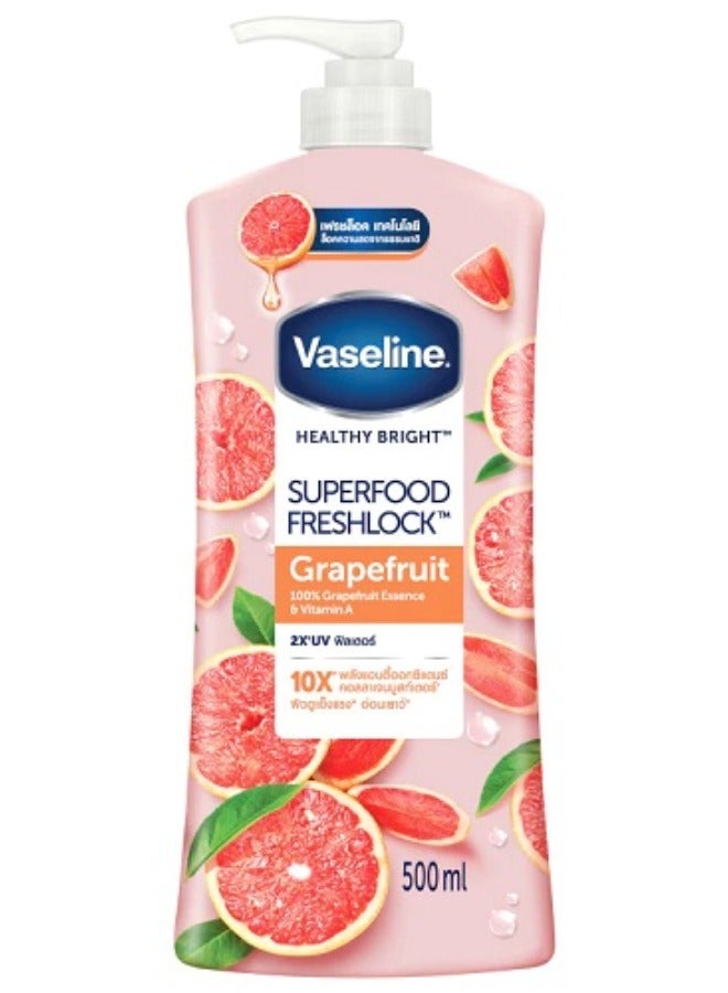 Vaseline Healthy Bright Super Food Freshlock Grapefruit Lotion 500ml - Image 1