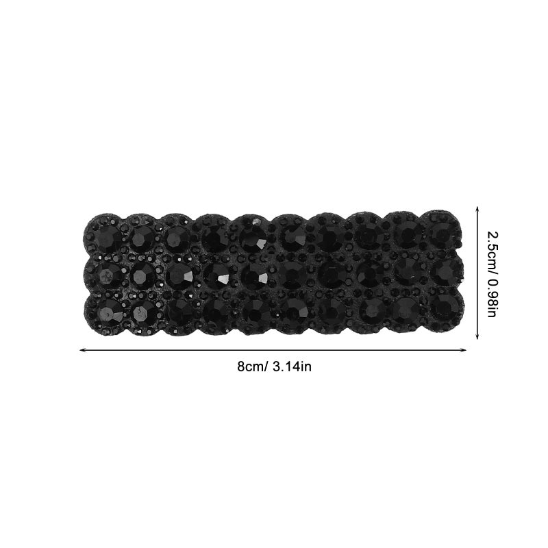 8 pcs Rhinestone Hair Clips Rectangular Hairpins Barrettes Hair Accessories for Women Girls Wedding Party Daily Use - Image 3