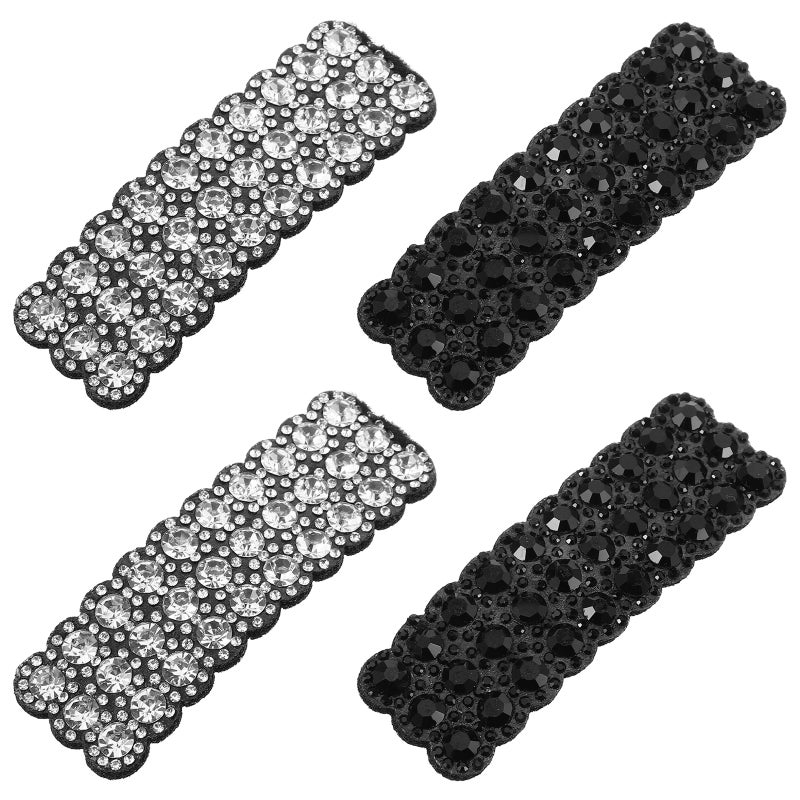 8 pcs Rhinestone Hair Clips Rectangular Hairpins Barrettes Hair Accessories for Women Girls Wedding Party Daily Use - Image 4