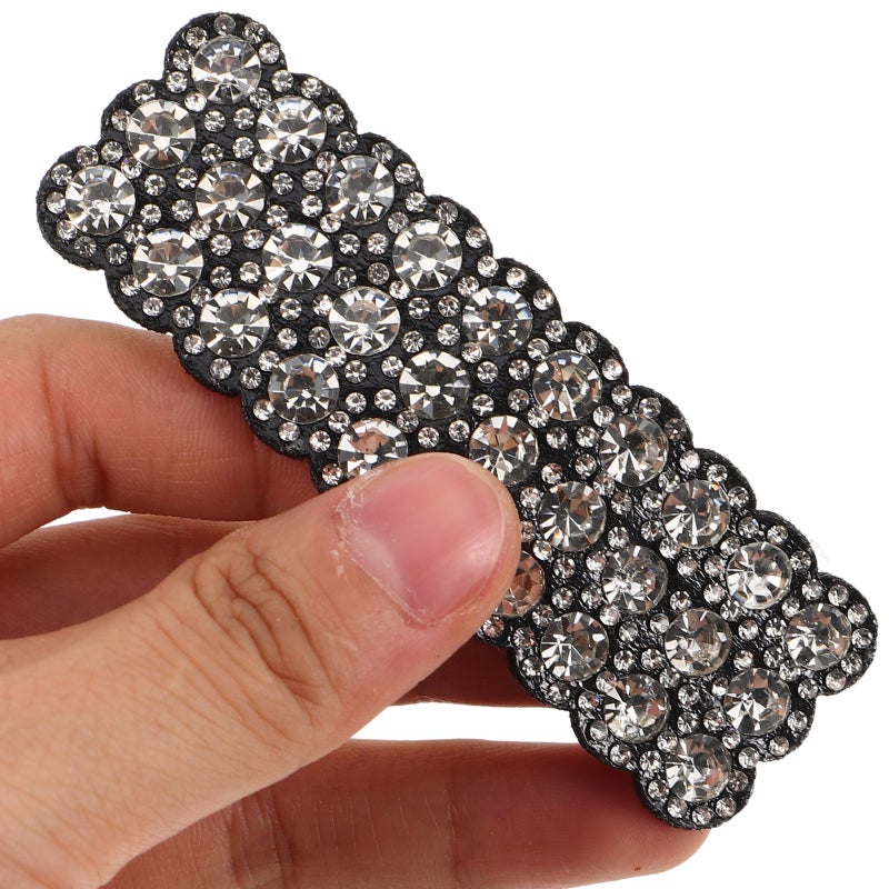 8 pcs Rhinestone Hair Clips Rectangular Hairpins Barrettes Hair Accessories for Women Girls Wedding Party Daily Use - Image 2