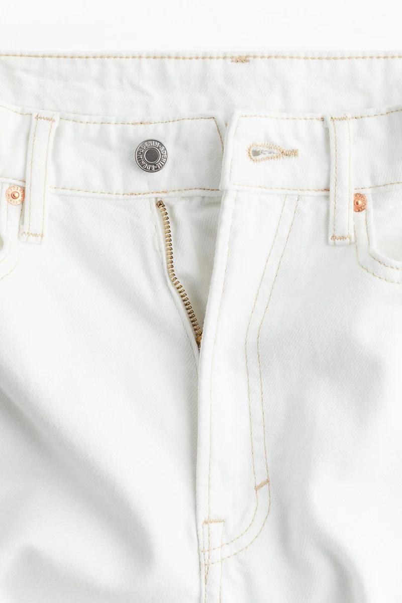 اتش اند ام جينز بيتيت واسع بأرجل عالية للغاية من نسيج ناعم