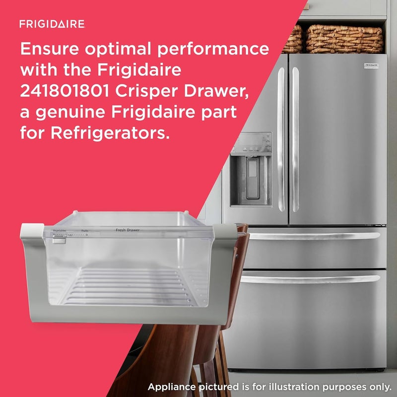 FRIGIDAIRE Frigidaire 241801801 Crisper Drawer for Refrigerators Clear  - Image 4