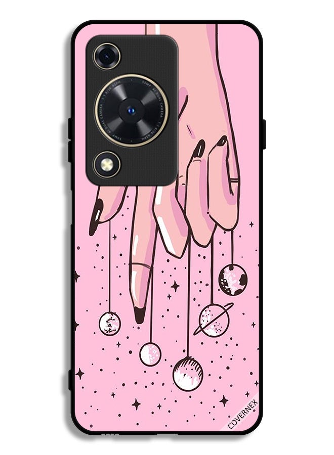 Covernex Huawei Nova Y72S Protective Case Cover Planets Hanging From Fingers