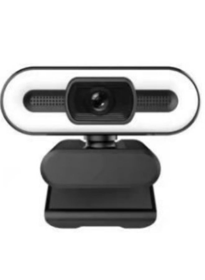كاميرا USB لمؤتمرات الفيديو المباشرة 1080P2K4K مع ملحق ضوء الميكروفون - اللون: Q9-1080p/30 إطار M14 عدسة كبيرة - Image 2