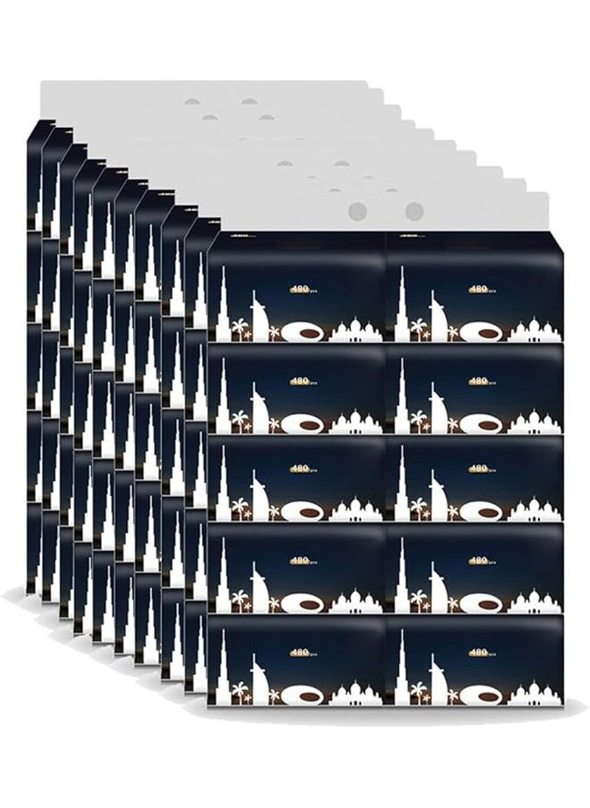 keke Pack of 100 Premium Quality New Technology Facial Tissue 100% Raw Wood Pulp 120 Sheet X 4 Ply  - Image 1