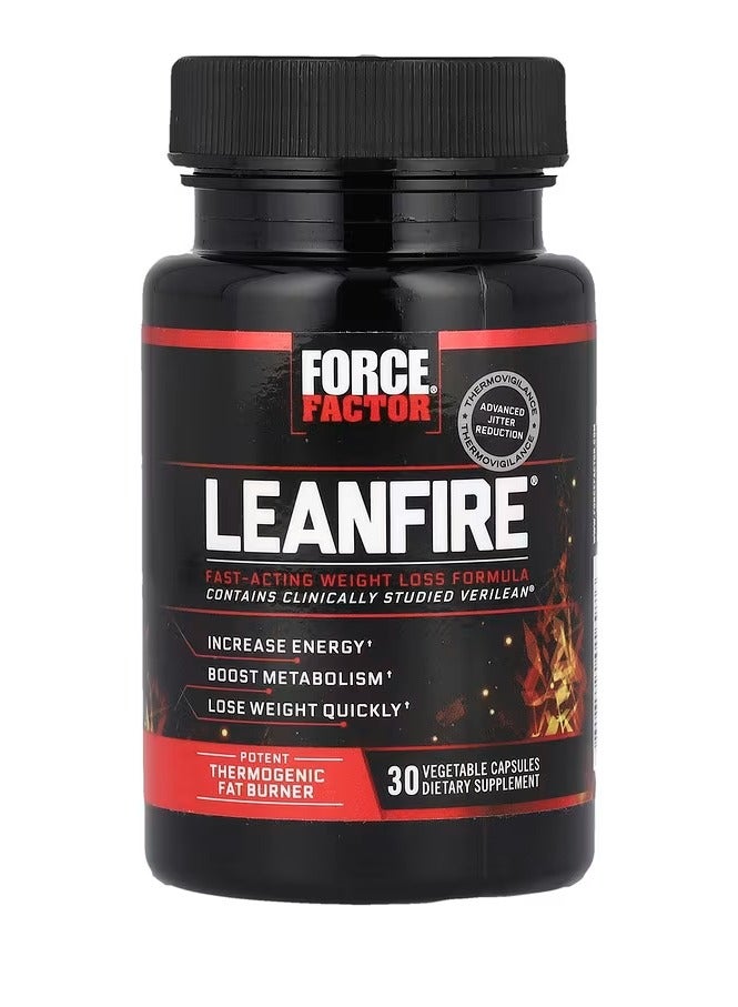 Force Factor LeanFire 30 Vegetable Capsules