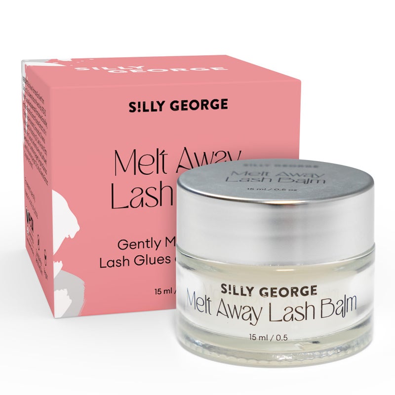 Silly George Melt Away Makeup & Lash Extension Remover - Removes All Eye Makeup (Including Mascara & Eyeliner) + Lash Extensions & Adhesives - Hydrating Moisturizer for Eyes & Lashes - 15 milliliters - Image 1
