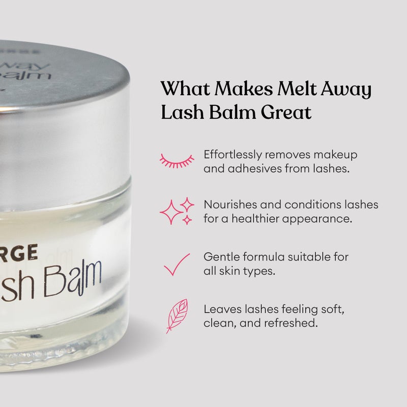 Silly George Melt Away Makeup & Lash Extension Remover - Removes All Eye Makeup (Including Mascara & Eyeliner) + Lash Extensions & Adhesives - Hydrating Moisturizer for Eyes & Lashes - 15 milliliters - Image 2