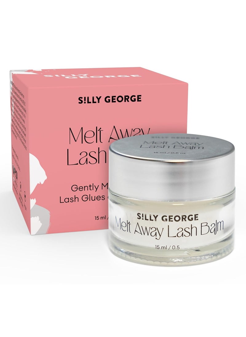 Silly George Silly George Melt Away Makeup & Lash Extension Remover - Removes All Eye Makeup (Including Mascara & Eyeliner) + Lash Extensions & Adhesives - Hydrating Moisturizer for Eyes & Lashes - 15 milliliters  - Image 1