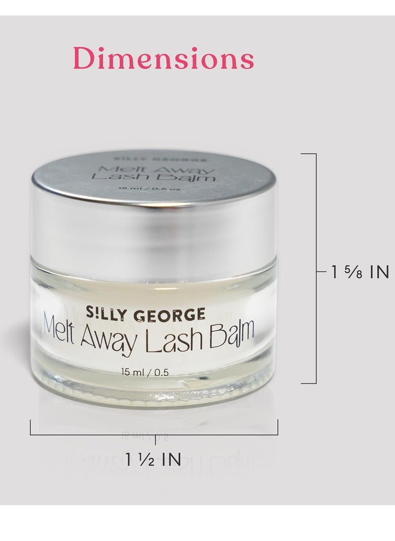 Silly George Silly George Melt Away Makeup & Lash Extension Remover - Removes All Eye Makeup (Including Mascara & Eyeliner) + Lash Extensions & Adhesives - Hydrating Moisturizer for Eyes & Lashes - 15 milliliters  - Image 4