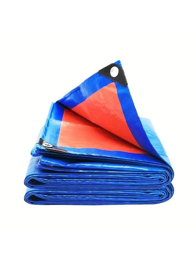 قماش القنب البلاستيكي السميك الثقيل أزرق 78 74x118 11 بوصة مقاوم للتمزق والأشعة فوق البنفسجية لجميع الأحوال الجوية - Image 1