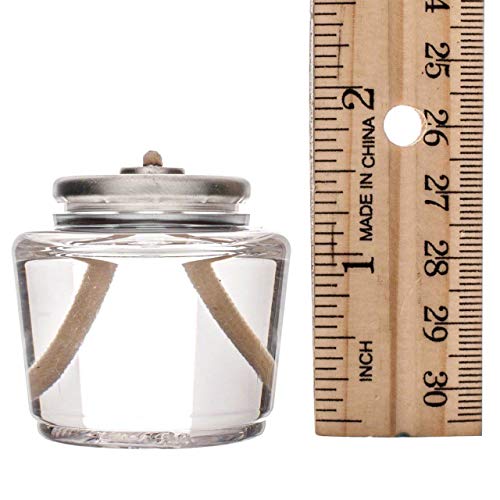 D'light Online HD15 Liquid Votive Candles Fuel Cells - 15 Hour Burn Time Liquid Wax Disposable Clear Plastic Fuel Cells for Wedding Hotel, Restaurant Tables and Emergency Candles - Set of 96 - Image 3