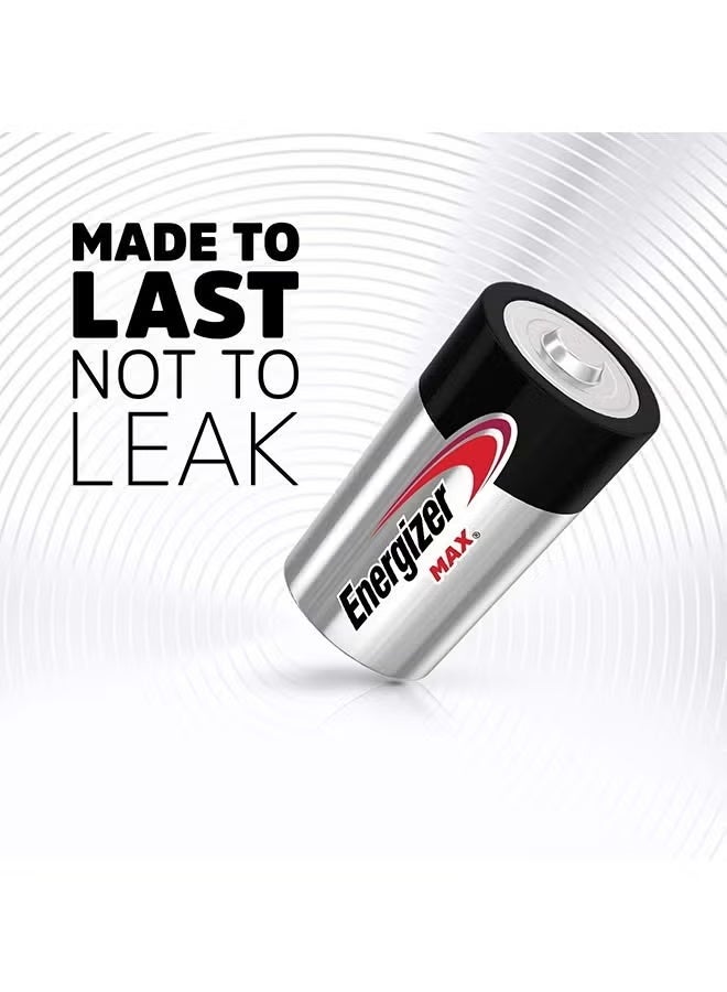 Energizer Max Alkaline C Batteries – Pack of 2 Multicolour - Image 4