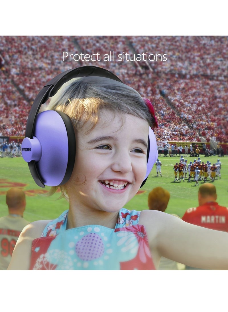 SOLARAE Baby Ear Protection Noise Cancelling Headphones for Babies for 3 Months to 2 Years, Purple - Image 4