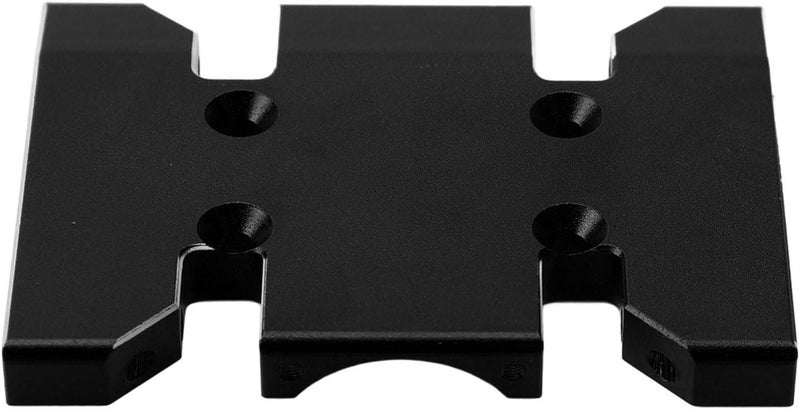 Gearbox Skid Plate Aluminum Alloy High Strength Transmission Mount for SCX10 PRO RC Car Chassis Upgrade (Black) - Image 3