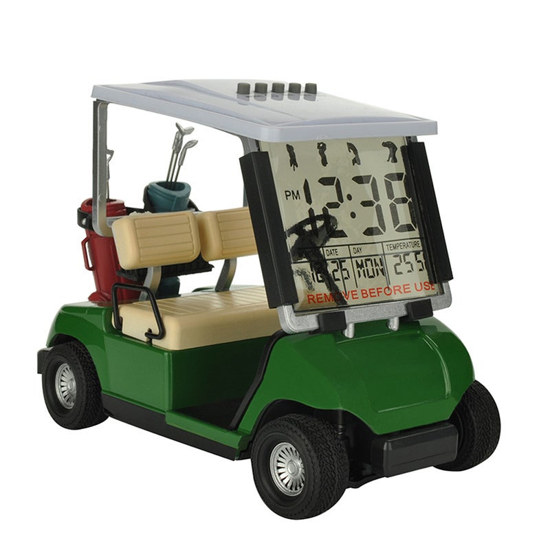 Golfs Cart Model Electronic Alarm Clock Perpetual Calendar Multifunction Clock Golfs Car Clock - Image 1